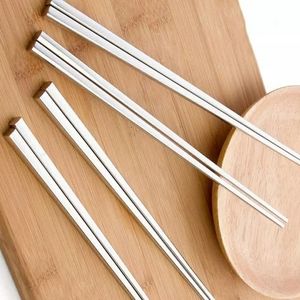 5 pairs of stainless steel chopsticks